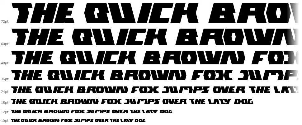 Gladiator Sportfont waterfall