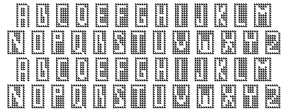 GM No1font specimens
