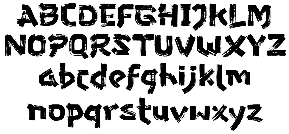 Gozaru Espécimes Gozarufont specimens