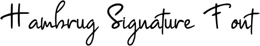 Hambrug Signature Font