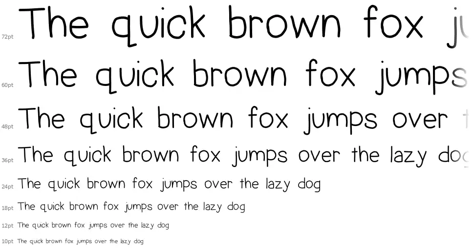 Hand Powerfont waterfall