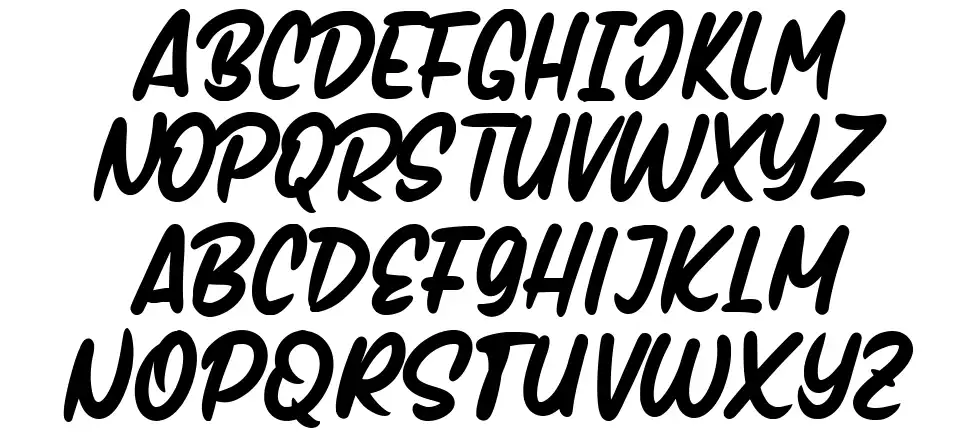 Handmixfont specimens