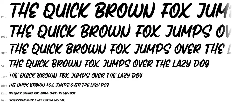 Handmixfont waterfall