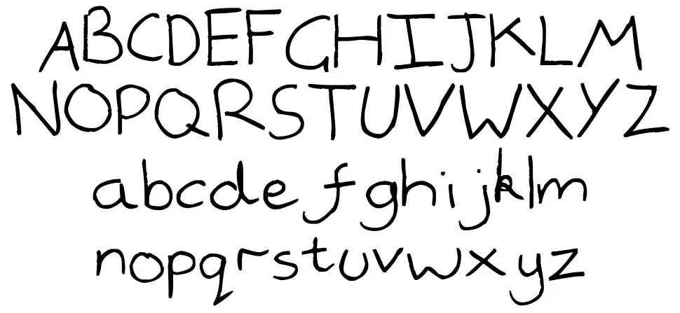 Handwritedfont specimens