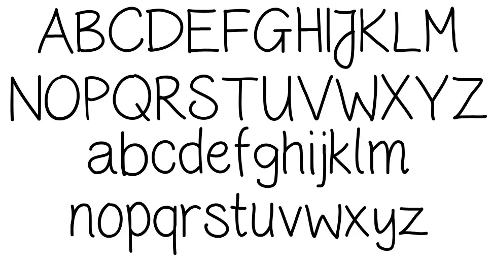 Handwriting CRfont specimens