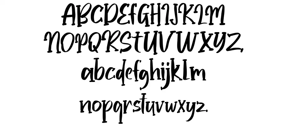 Happy Brightfont specimens