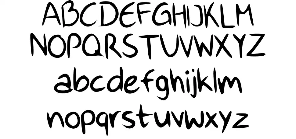 Happy Handfont specimens