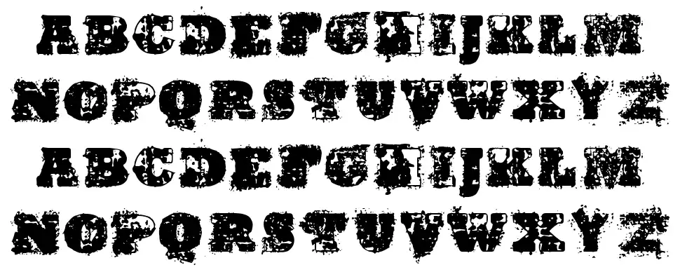 Hardwellfont specimens