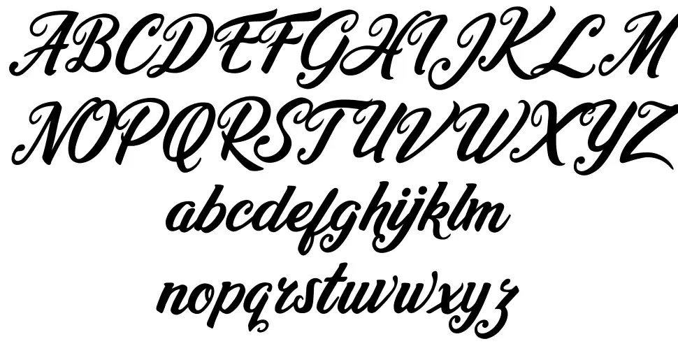 Heidy Indigofont specimens