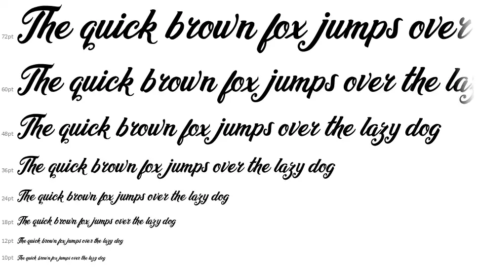 Heidy Indigofont waterfall