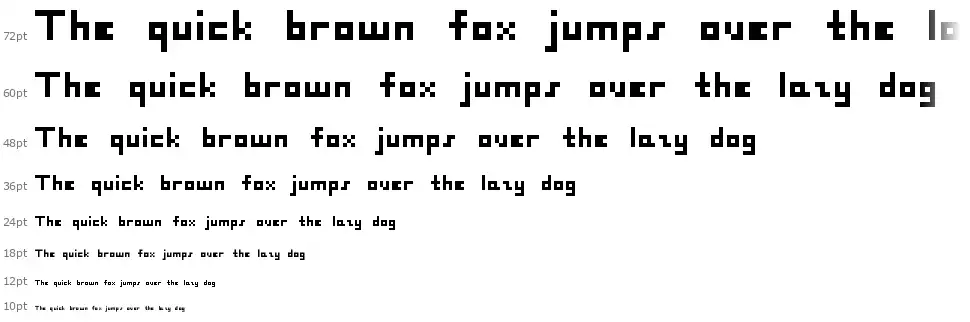 Heytextfont waterfall