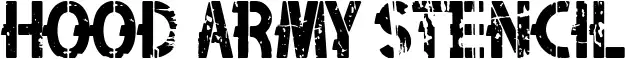 Hood Army Stencil