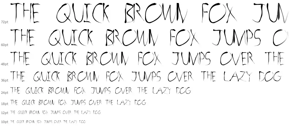 Horror Sketchfont waterfall