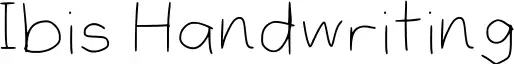Ibis Handwriting