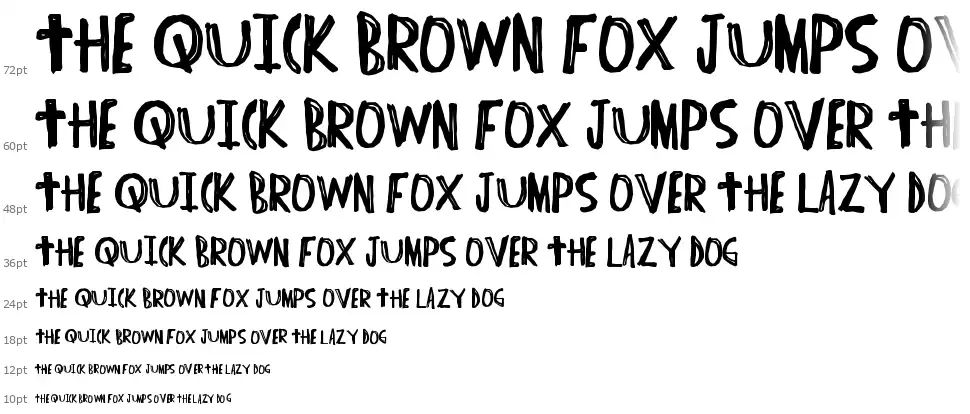 Indie Hypefont waterfall