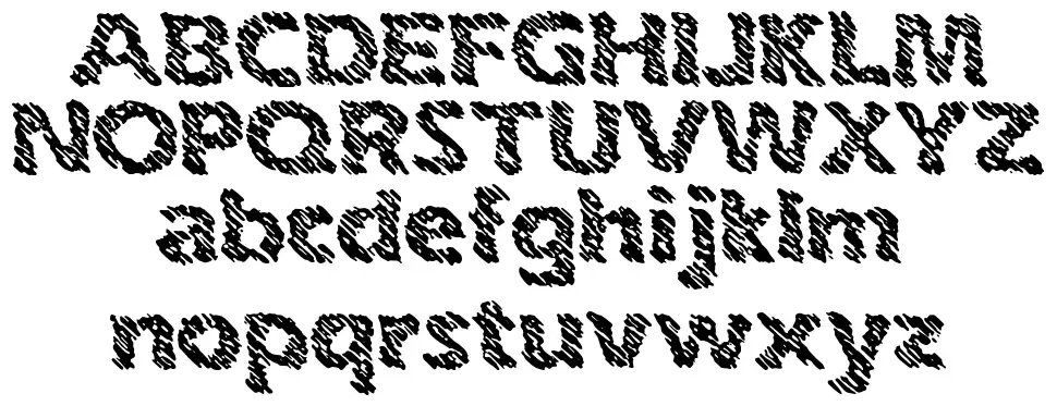 Ink Swipes BRKfont specimens