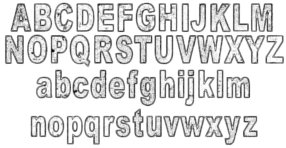 Is there anybody out there?font specimens