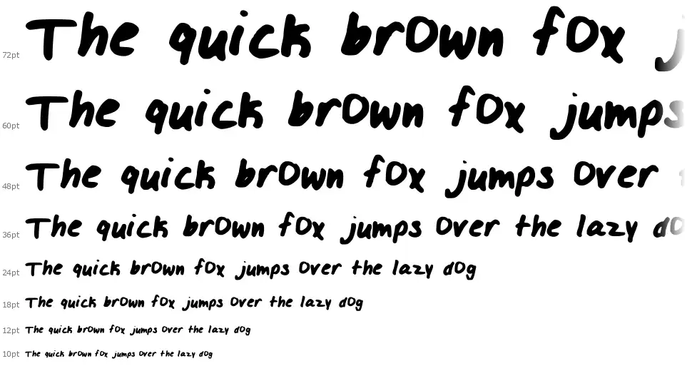 Izzy LOL Fontfont waterfall