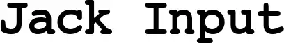Jack Input