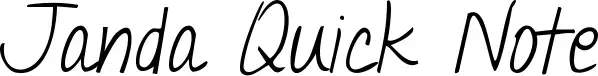 Janda Quick Note