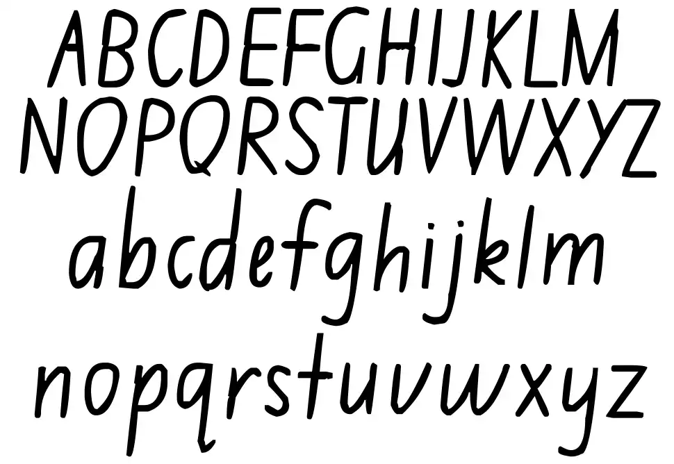 Jimmy Flashcardfont specimens