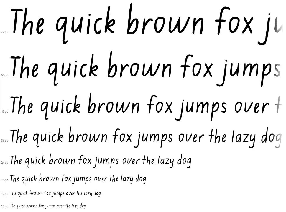 Jimmy Flashcardfont waterfall