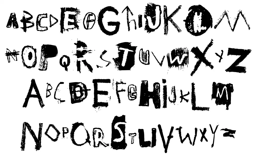JMBfont specimens