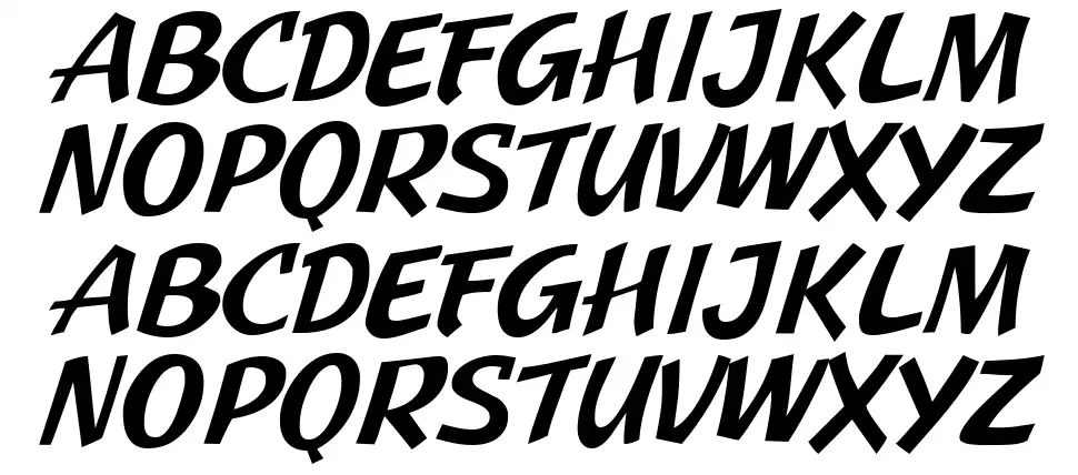 JMH Pulp Paperbackfont specimens