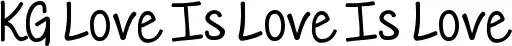KG Love Is Love Is Love
