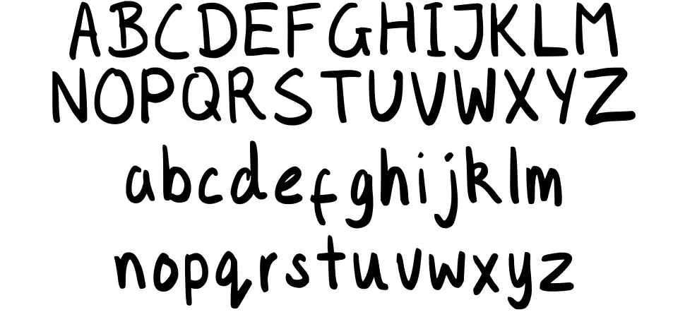 Kidultfont specimens
