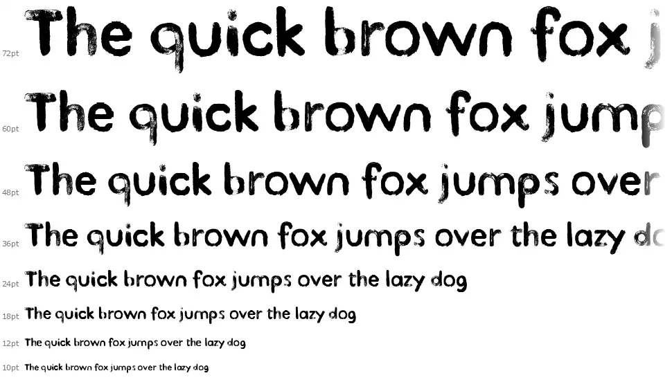 Kind Typefont waterfall