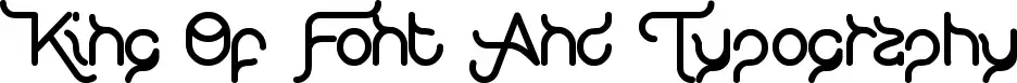 King Of Font And Typography