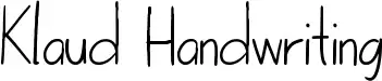 Klaud Handwriting