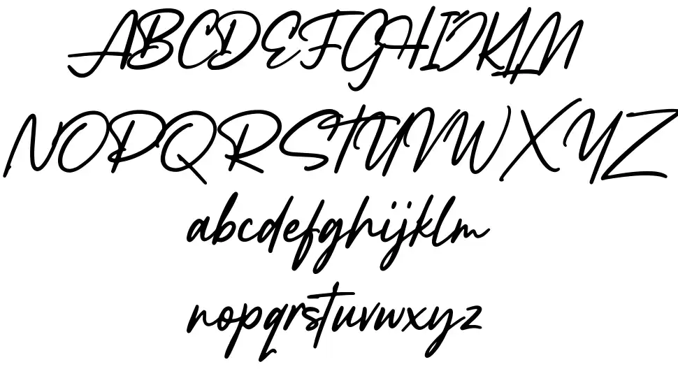 Lancaste Scriptfont specimens