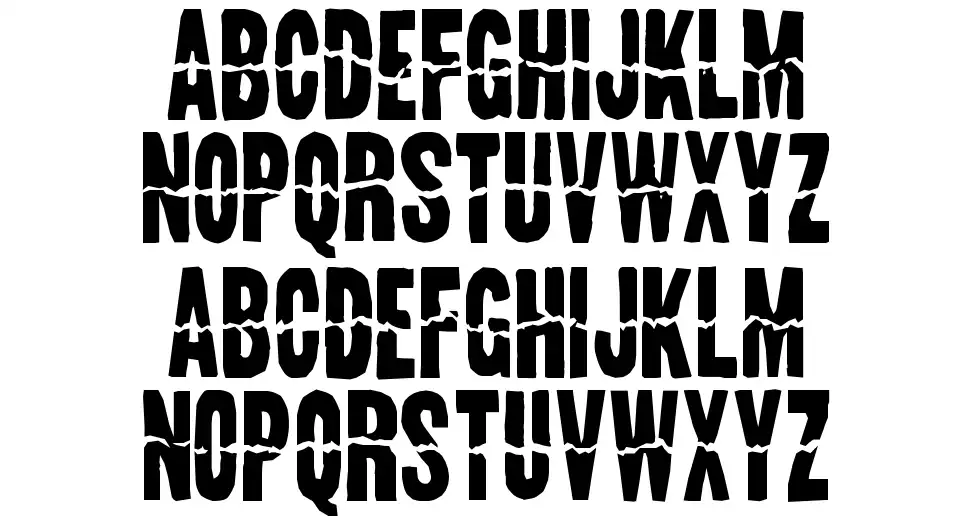 Land Speed Recordfont specimens