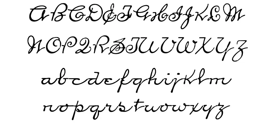 Law Hand Espécimes Law Handfont specimens