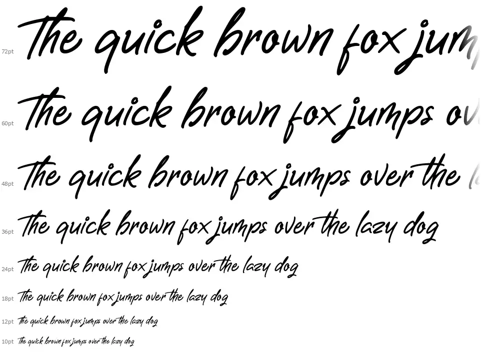 Letterally Handwrittenfont waterfall