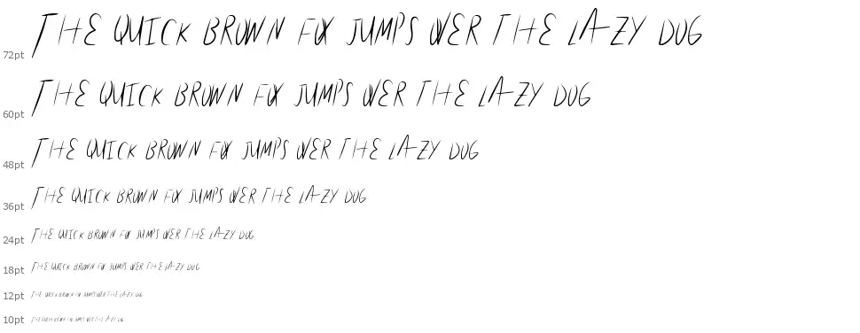Lite Handfont waterfall