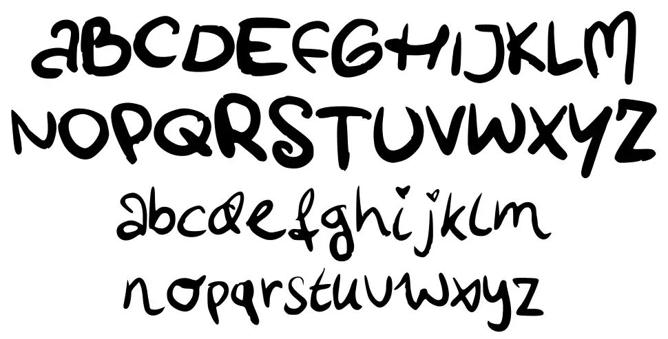 Lottes Handwritingfont specimens