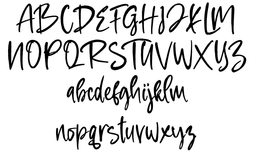 Love Squallfont specimens