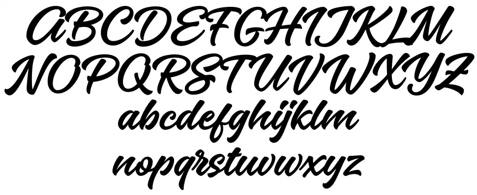 Lumpia Brushfont specimens