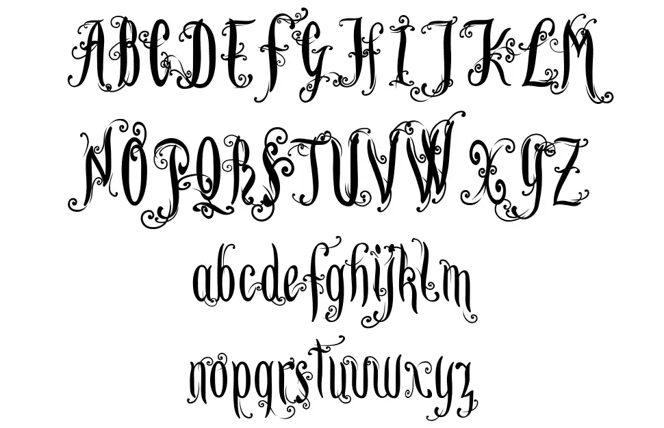 Lutin Paniquangoissefont specimens