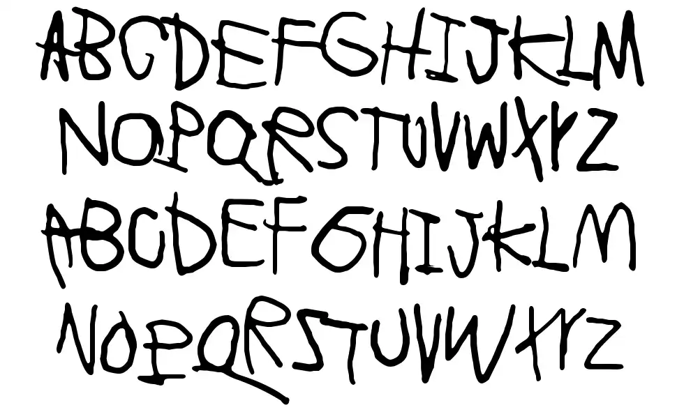 Lyhyt Lauantaifont specimens