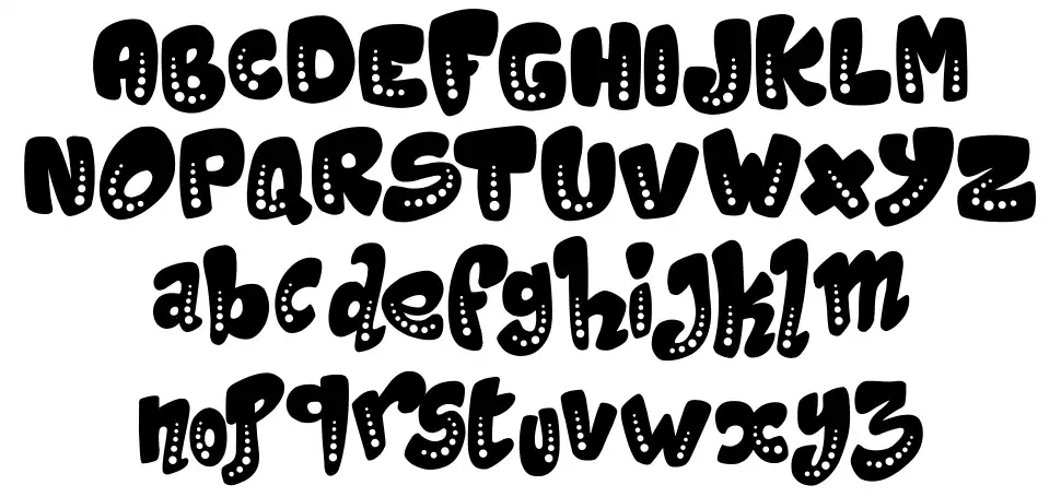Magic Spotsfont specimens