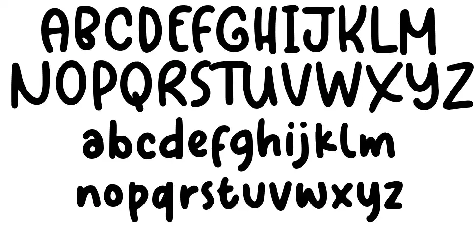 Magical Snowfont specimens