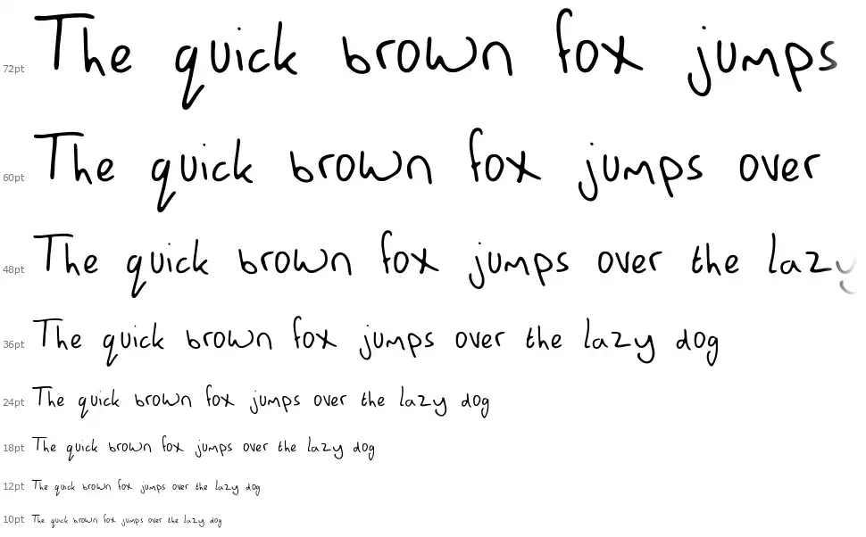 Manns Bare Handfont waterfall