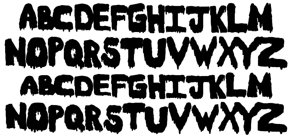 Meltassticfont specimens