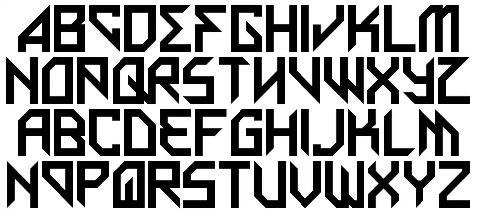 Metal Arhythmeticfont specimens