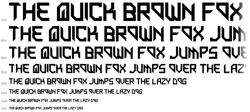 Metal Arhythmeticfont waterfall