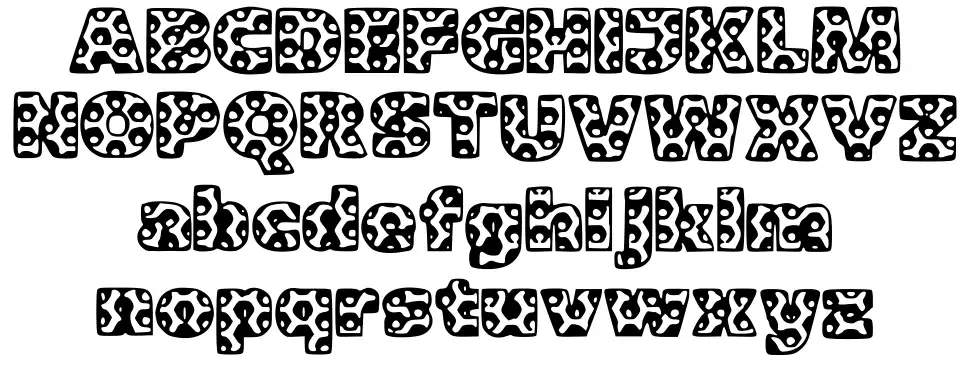 Metalicfont specimens